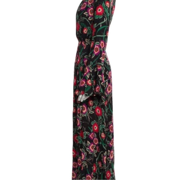 Misa Los Angeles Open Back Floral Maxi Dress NWT SMALL - Picture 3 of 7